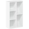 Image 1 : Furinno 5-Cube Open Shelf, White 11069WH