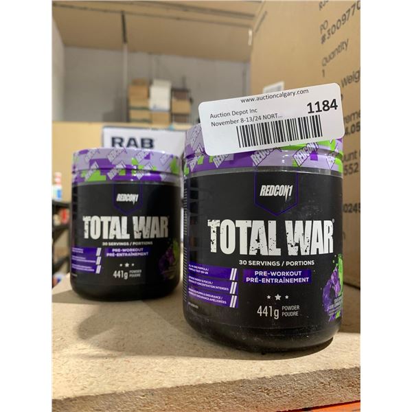 Redcon1 Total War Pre-Workout Sour Gummy Bear Powder 441g x's 2