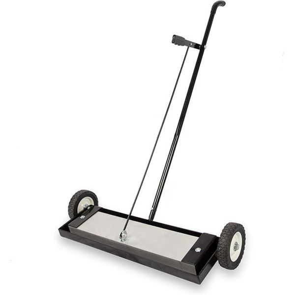 Master Magnetics MFSM24RX Magnet Sweeper Heavy Duty Push-Type with Release, 24-Inch Sweeping Width S