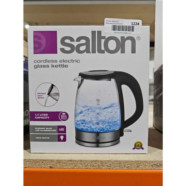 Salton Glass Electric Cordless Water Kettle
