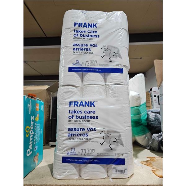 Frank takes care of business Bathroom Tissue 2x24 Tripple Rolls
