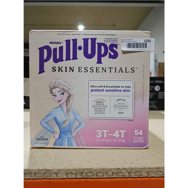 Pull-Ups Girls' Skin Essentials Potty Training Pants, Training Underwear, 3T-4T (32-40 lbs), 54 Ct