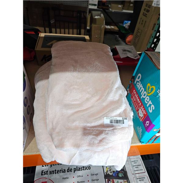 Fuzzy Ultra Plush Pink Bed Sheet Set- Twin Size