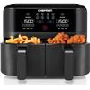 Image 1 : Chefman TurboFry 9-Qt. Dual-Basket Air Fryer with Sync Finish, One-Touch Digital Control, & Shake Re