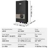 Image 2 : VEVOR Electric Tankless Water Heater, 18KW Instant Hot Water Heater, Digital Temperature Display & E