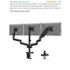 Image 1 : Mount PRO Triple Monitor Desk Mount - Articulating Gas Spring Monitor Arm, Removable VESA Mount Desk