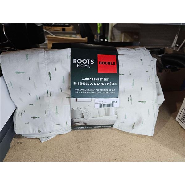 Roots Home 6 Pc Double Bes Sheet Set