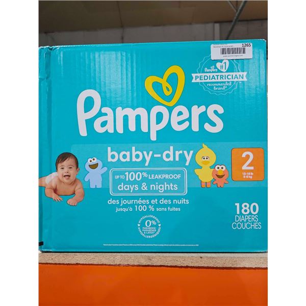 Pampers Baby Dry Diapers Size 2 - 180 Count, Leakproof days & nights