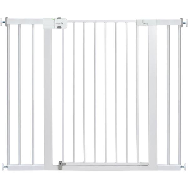 Safety First GA106CWHO1ZY  SecureTech Tall & Wide Pressure-Installed Metal Gate with SecureTech Lock