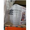 Image 2 : Buckle Up Storage Set - 4 Bin Set with Lids - Note minor damage to side of one container & Lid