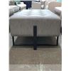 Image 2 : Tuffted Style Ottoman With Metal Legs 48" x 24"