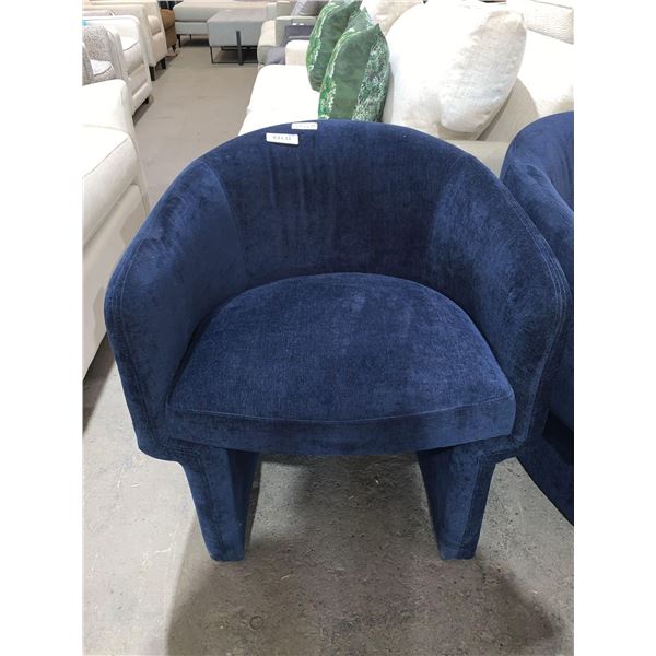 Clementine Blue Velvet Arm Chair 27" x 27"