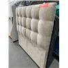 Image 3 : Upholstered Tufted Twin Size Headboard Cream Velour