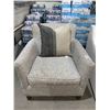 Image 1 : Vogel By Chervin Fabric Arm Chair 32" x 32" With Throw Pillow