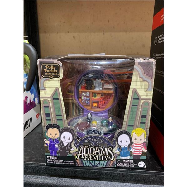 Polly Pocket Collector Playset, The Addams Family Compact with 4 Special Edition Character Dolls and