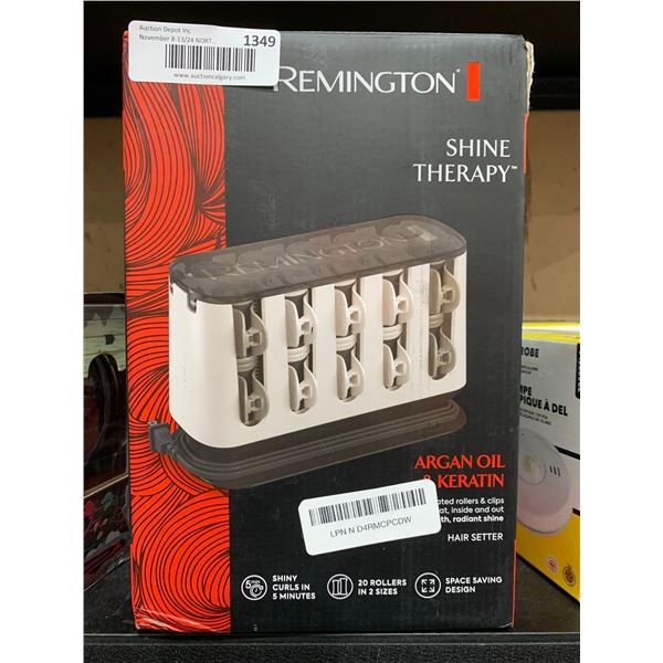 REMINGTON SHINE THERAPY Argan Oil & Keratin Treated Hair Setters/Hot Rollers White