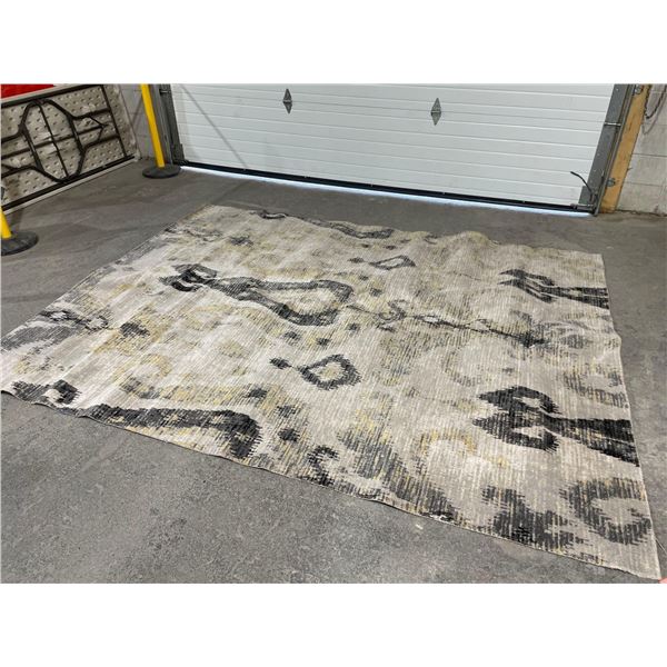 Jaipur Polaris Zenith - Light Gray  & Sea Angel Area Rug 8x10' 100% Polypropylene