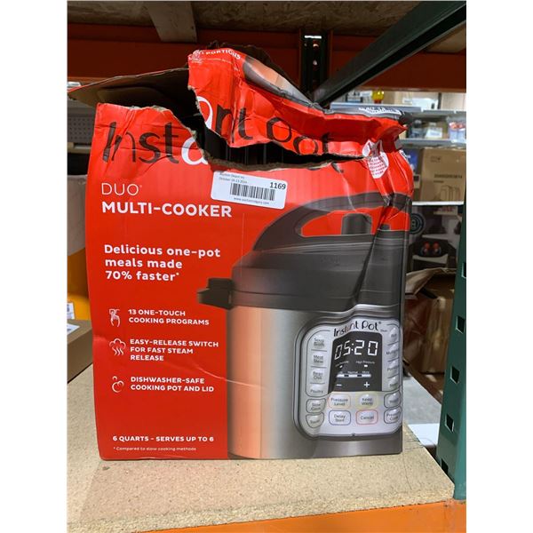 InstantPot Duo Multi-Cooker 6 Quarts