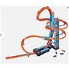 Image 1 : Hot Wheels SKY CRASH TOWER 2.5' Track Set + 1 Car -Motorized Action Stunts Jumps