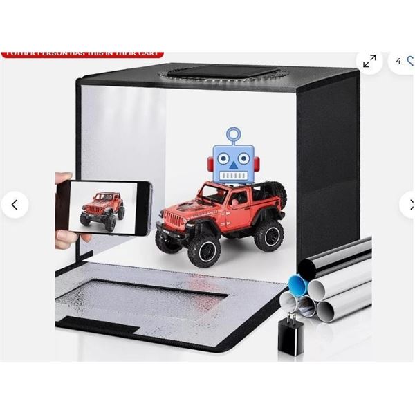 Glendan Photo Studio Light Box 16X12 Portable Dimmable Product Photography