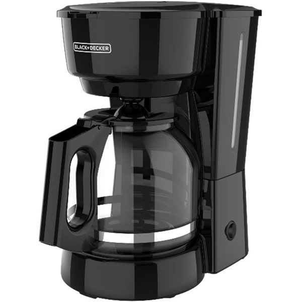 BLACK+DECKER 12-Cup Coffee Maker with Easy On/Off Switch, Easy Pour, Non-Drip Carafe with Removable 