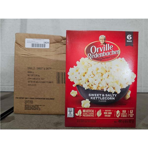 Orville Redenbacher Sweet & Salty Kettlecorn Microwave Popcorn (36 bags), Non-GMO, whole grain micro