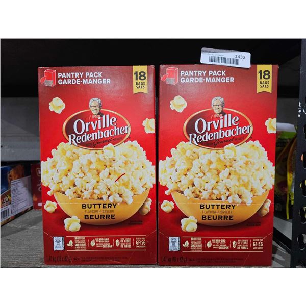 Orville Redenbacher Buttery Microwave Popcorn 2x1.47Kg