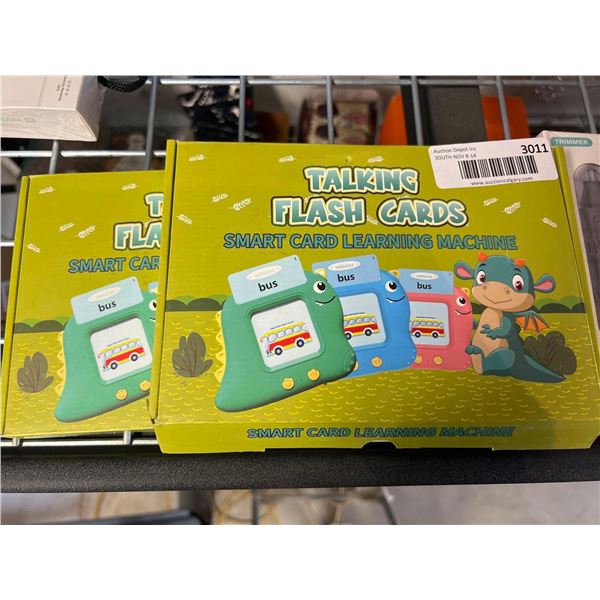 Talking flash cards childrens educational toy, lot of 2