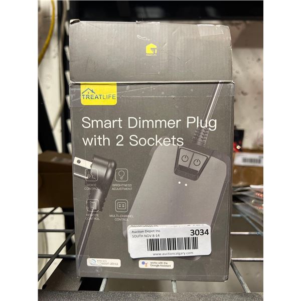 Treat Life smart dimmer plug with 2 sockets