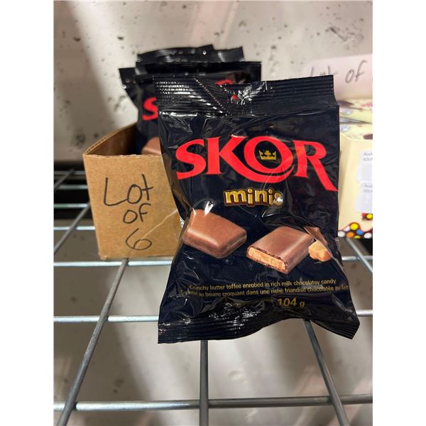 Skor mini chocolate sacks 6x104g