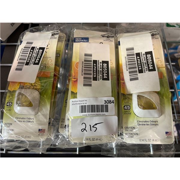 Glade Hawaiin breeze sented air fresheners 3 packs of 4