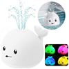 Image 1 : Bathtub Toys Spray Water Squirt Toy Whale Water Sprinkler Pool Toys for Toddlers Infants Kids (White
