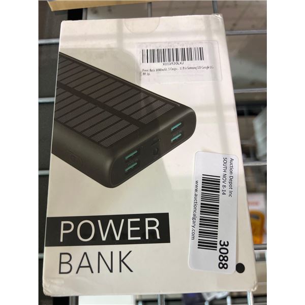 Solar powered portable power bank