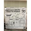 Image 2 : Kiddo Lab sing'n learn with me Timber the elephant childrens educational elephant toy