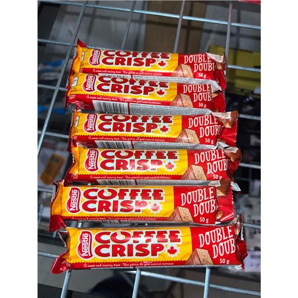 Coffee crisp double double flavour chocolate bars 6x50g