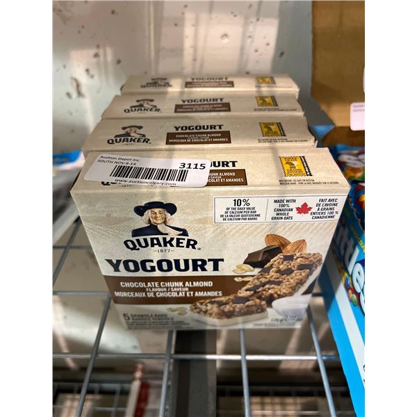 Quaker yogurt choclate chunk almond granola bars 4x175g