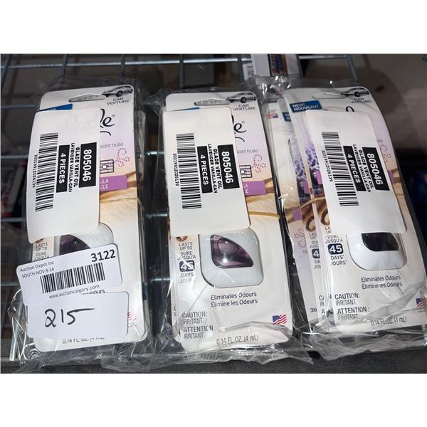 Glade lavender scented air fresheners 3 packs of 4