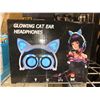 Image 2 : Ledyoung Cat Ear Headphones Led Light Flashing Glowing Cosplay Fancy Cat Ear Headphones Foldable Ove