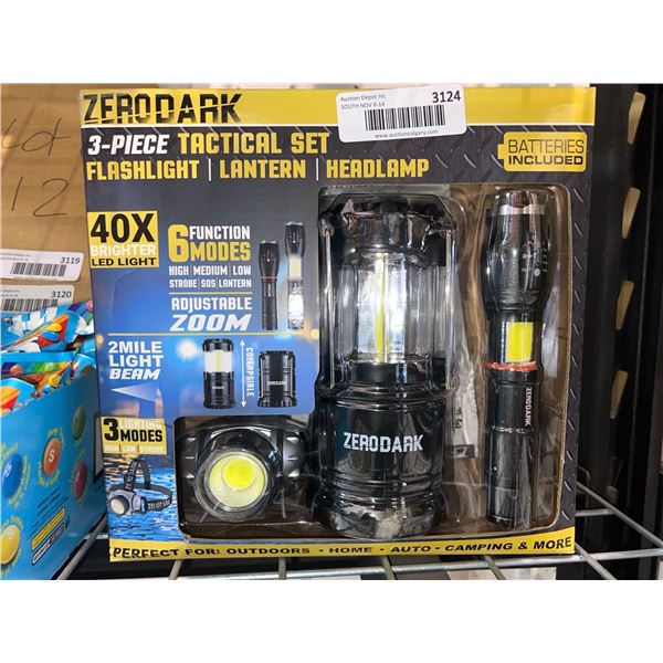 Zero Dark 3 piece tactical flashlight set