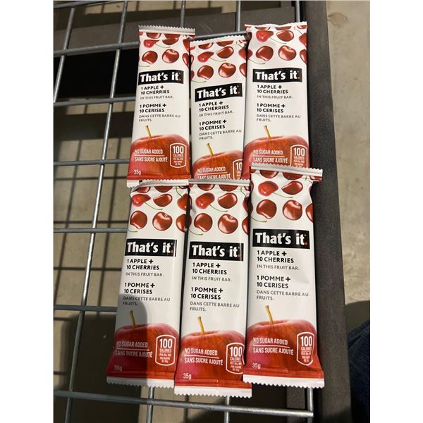 That's it. fruit bars apple and cherry flavor 6 x35g