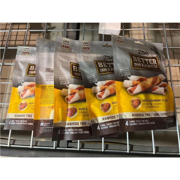 Zoe better than rawhide duck and cranberry dog treats lot of 5