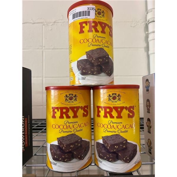Fry's premium cocoa powder 3x454g