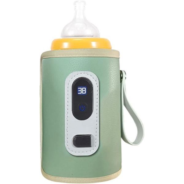 USB Baby Bottle Warmer with LCD Screen, Precise Heating, Adjustable Temperature, Portable Milk Bottl