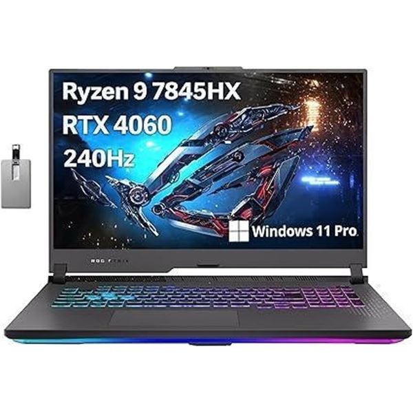 ASUS ROG Strix G17 Gaming Laptop, 17.3" QHD 240Hz Display, AMD Ryzen 9 7845HX, GeForce RTX 4060, 64G