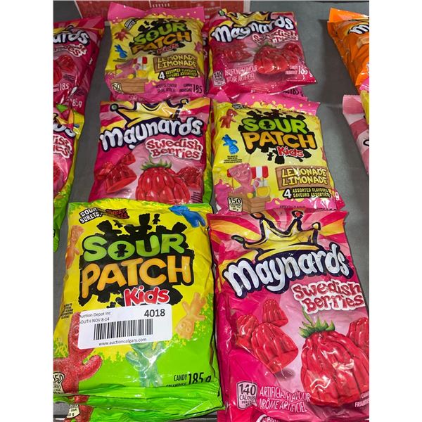 Assorted Lot of Maynards Candy 14 x 185g