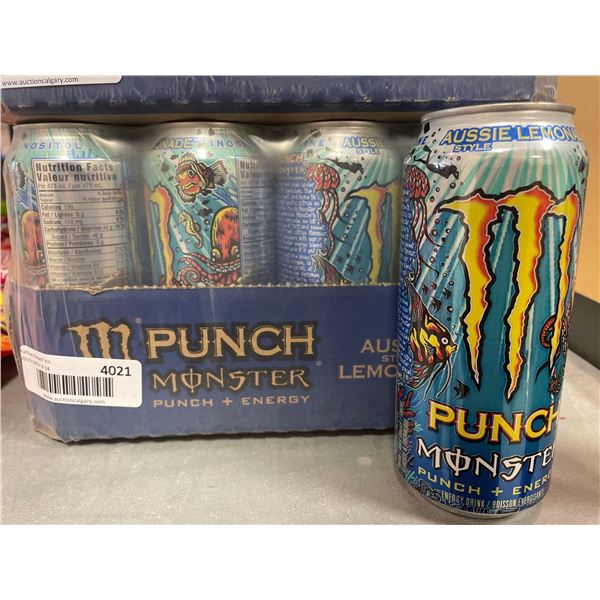 Monster Punch Aussie Lemonade Energy Drink 12 x 473ml
