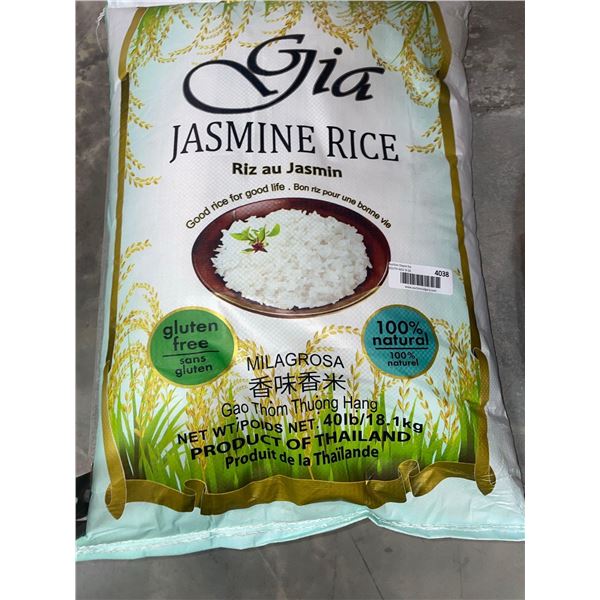 Gia Jamine Rice 40lbs
