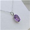 Image 3 : Sterling Silver Natural Amethyst (6.5ct) Pendant With Sterling Silver Chain, W/A $670.00.