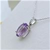 Image 4 : Sterling Silver Natural Amethyst (6.5ct) Pendant With Sterling Silver Chain, W/A $670.00.