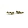 Image 1 : Gold Plated Sterling Silver CZ Earrings, Retail $200.00.